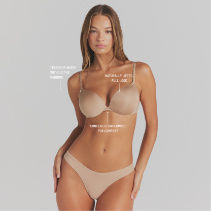 SKIMS ULTIMATE TEARDROP T-SHIRT BRA - CLAY - image 2
