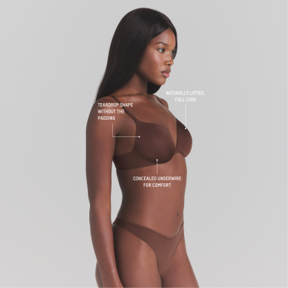 SKIMS ULTIMATE TEARDROP T-SHIRT BRA - COCOA - image 34