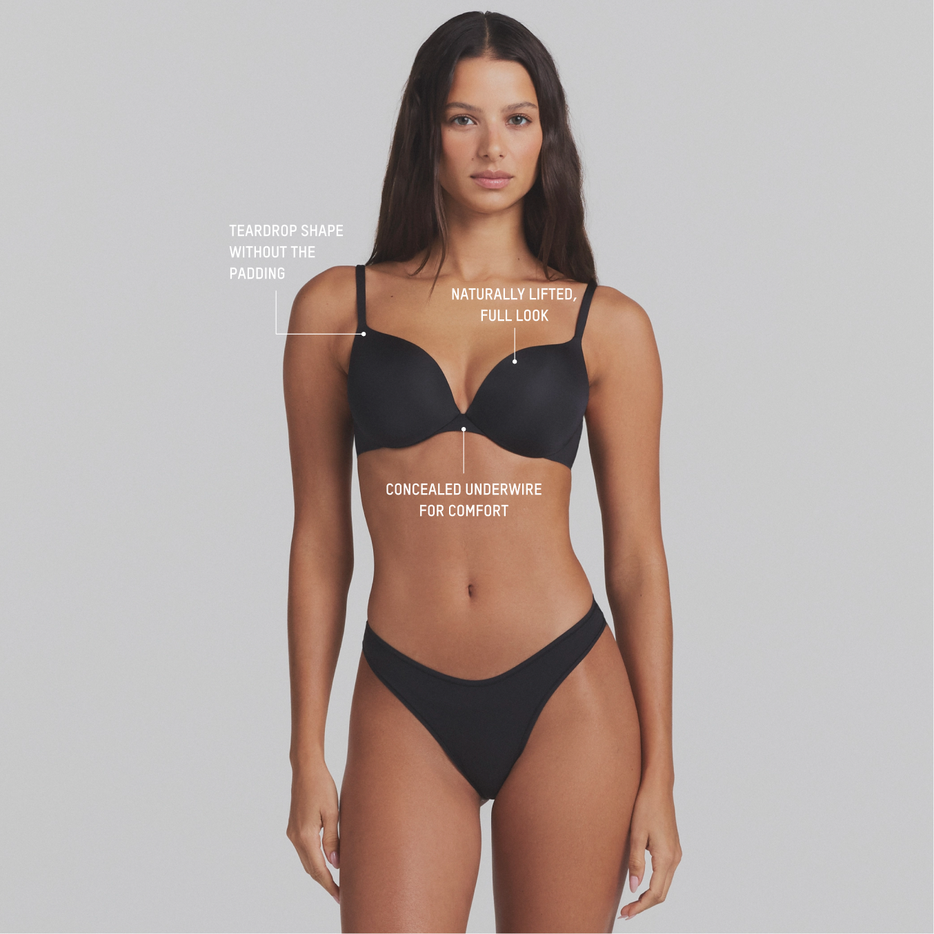 SKIMS ULTIMATE TEARDROP T-SHIRT BRA - ONYX - image 41