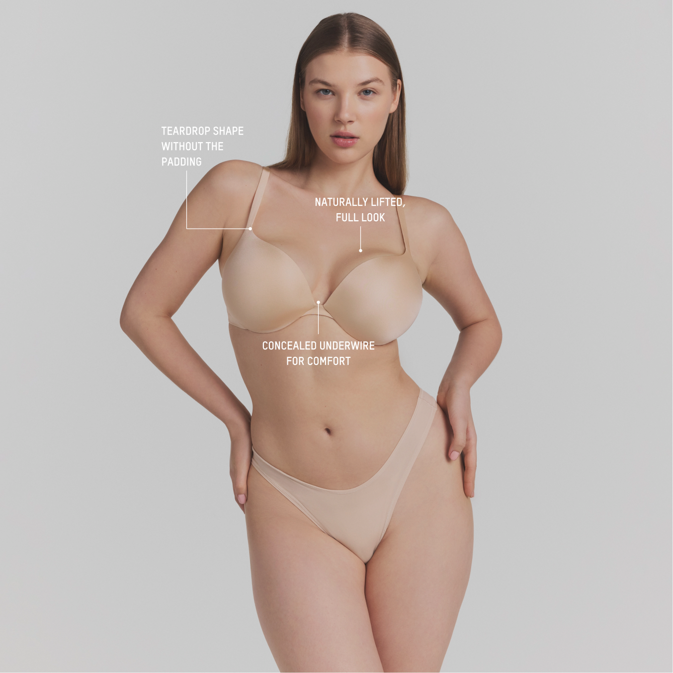 SKIMS ULTIMATE TEARDROP T-SHIRT BRA - SAND - image 11