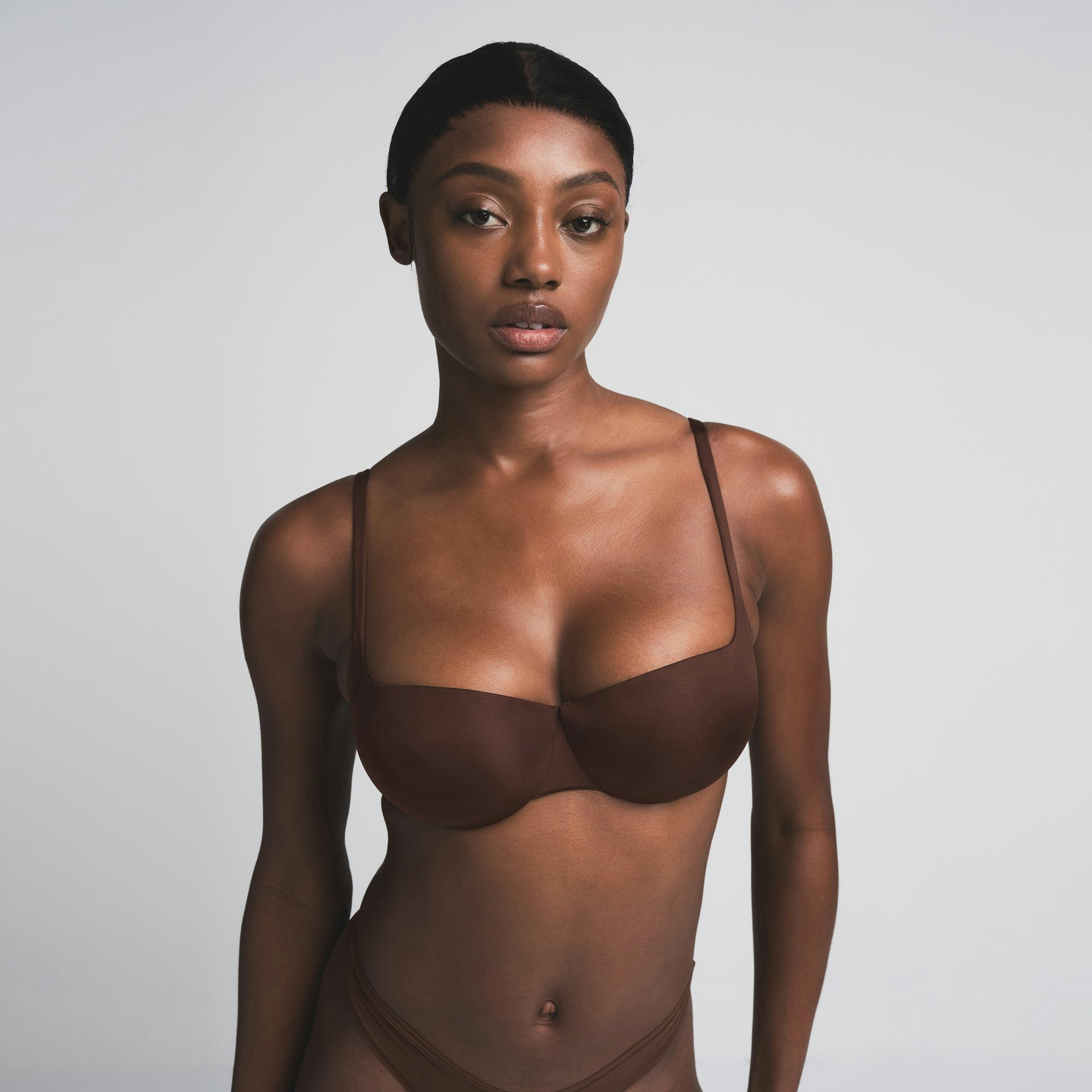 SKIMS ULTIMATE BALCONETTE PUSH-UP BRA - COCOA - image 30