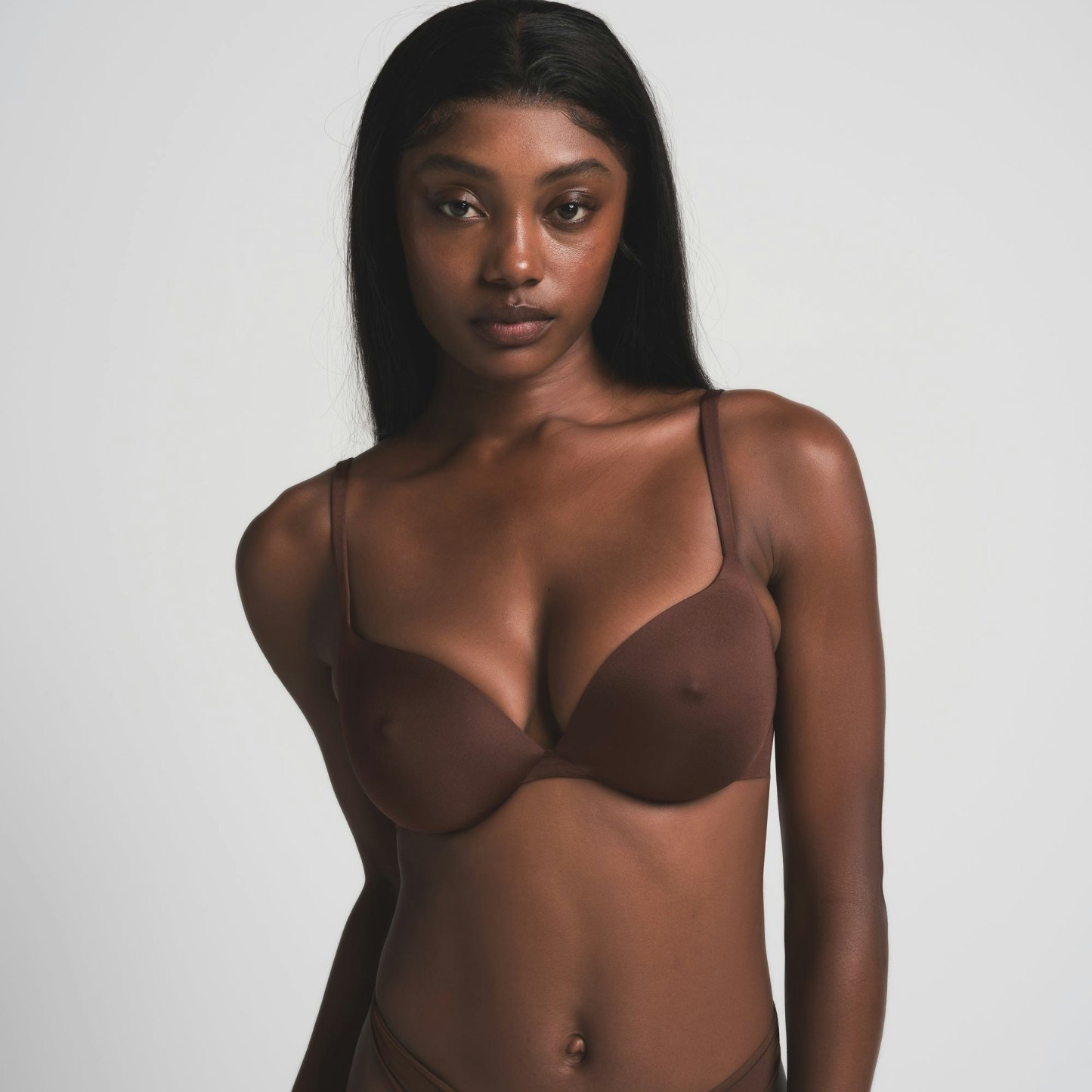 SKIMS ULTIMATE NIPPLE PUSH-UP BRA - COCOA - image 36