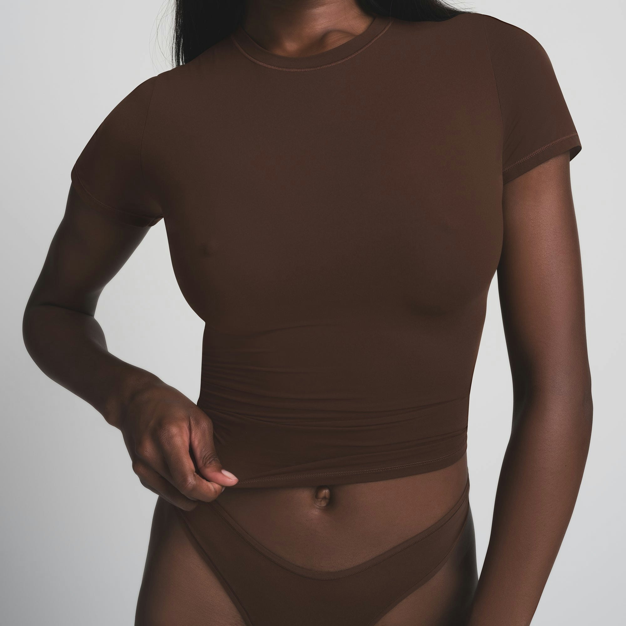 SKIMS ULTIMATE NIPPLE PUSH-UP BRA - COCOA - image 37