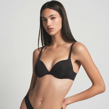 SKIMS ULTIMATE NIPPLE PUSH-UP BRA - ONYX - image 44