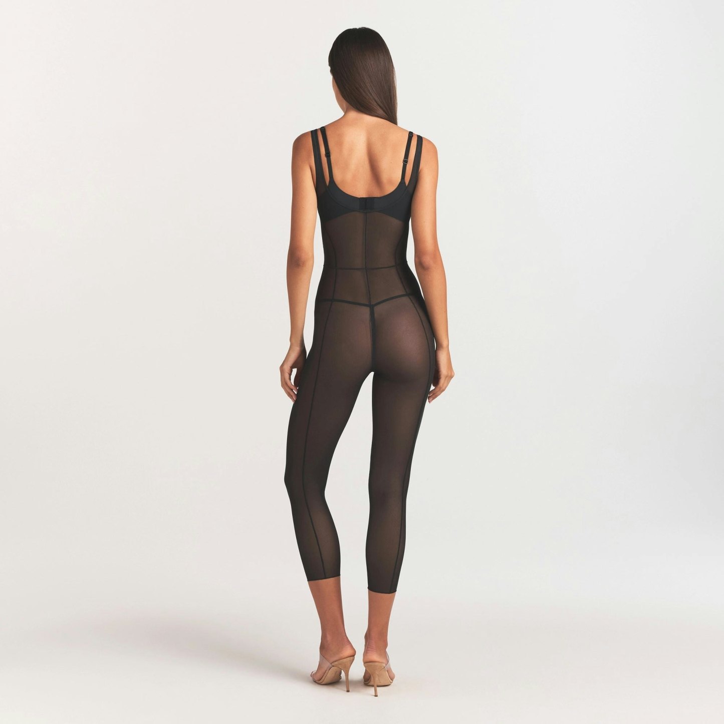 POWER MESH SHAPEWEAR CATSUIT - ONYX