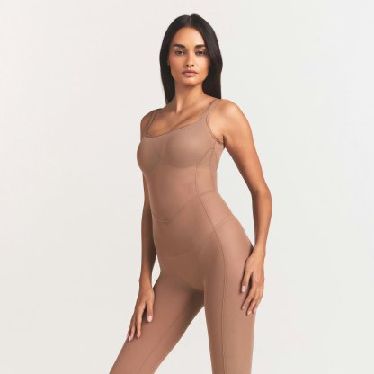 POWER MESH SHAPEWEAR CATSUIT - SIENNA