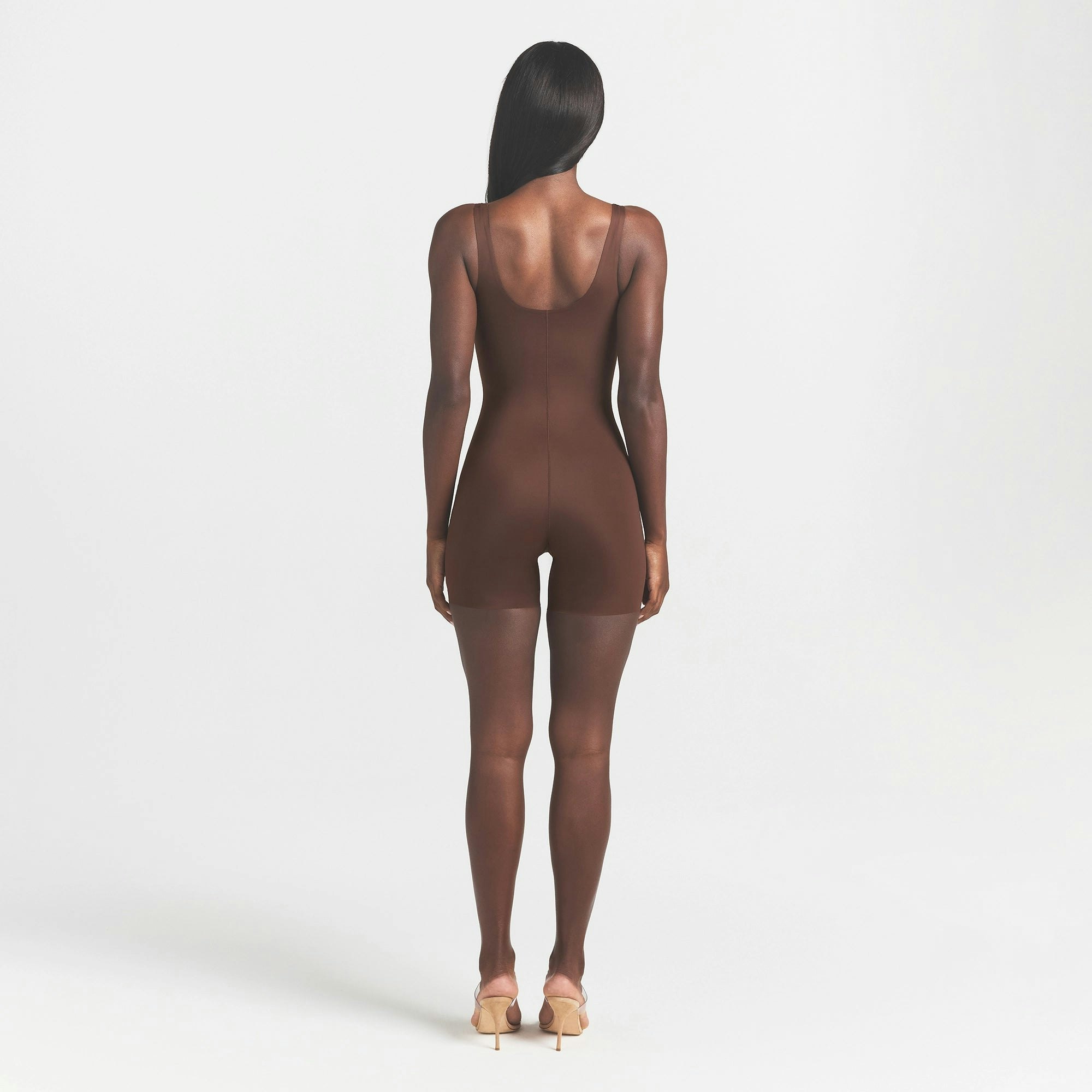 COOL SHAPEWEAR MID THIGH BODYSUIT - COCOA