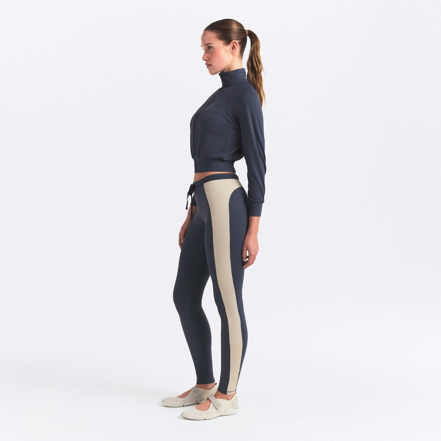 NikeSKIMS MATTE SHINE MIX 29" LEGGING - DEEP ROYAL AND STONE - image 4