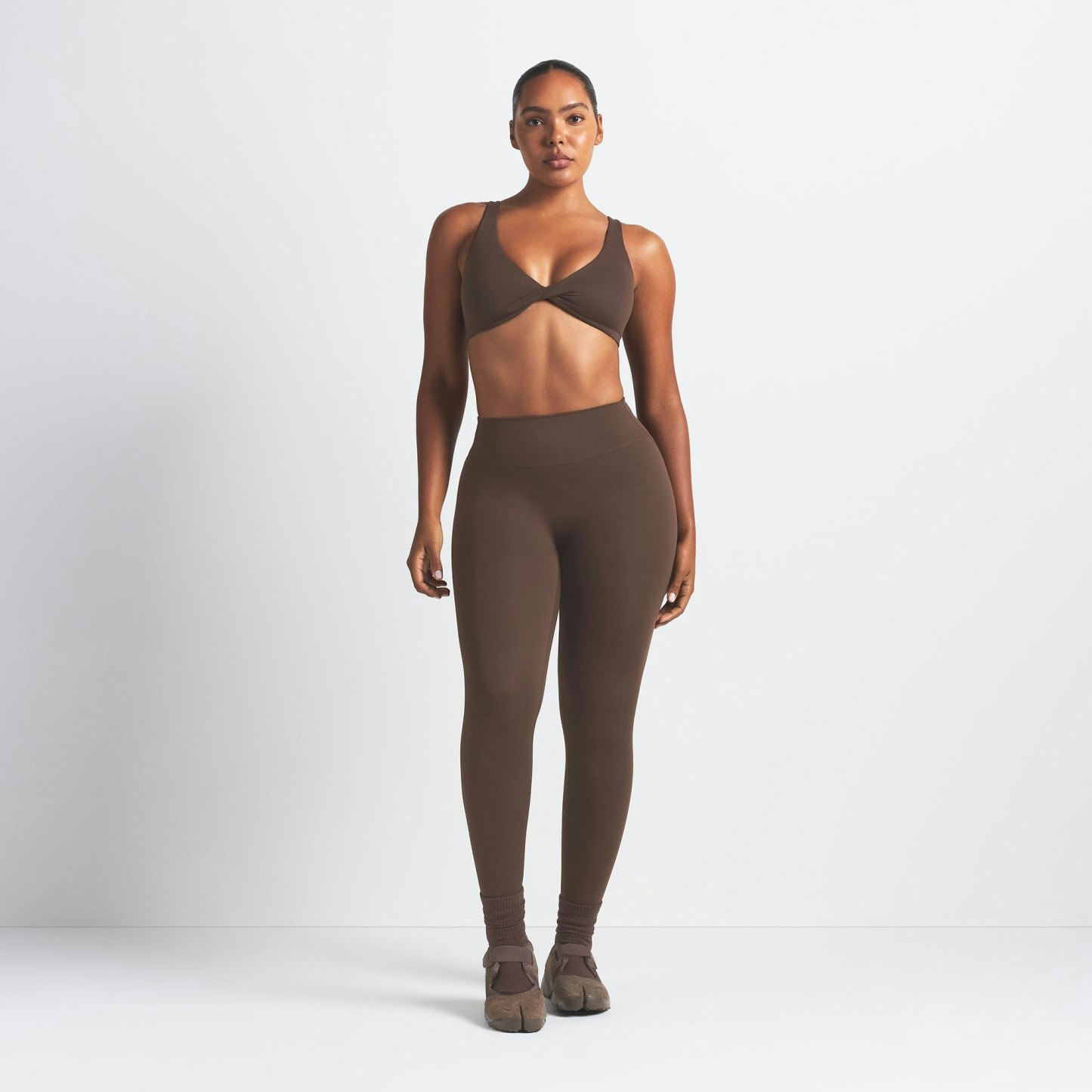 NikeSKIMS MATTE 26" LEGGING - DARK SEPIA - image 20
