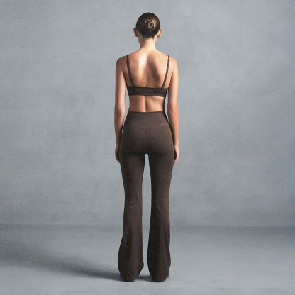 NikeSKIMS MATTE SLIM FLARE LEGGING - DARK SEPIA - image 16
