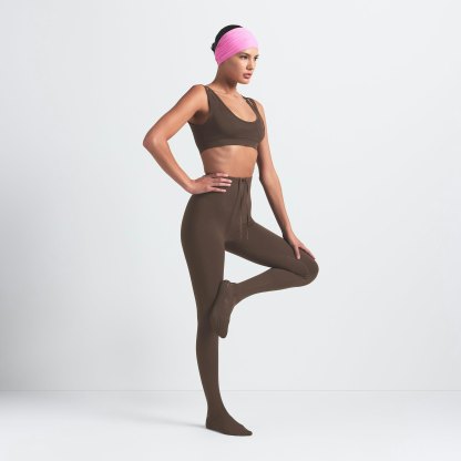 NikeSKIMS MATTE FOOTSIE GRIP LEGGING - DARK SEPIA - image 13