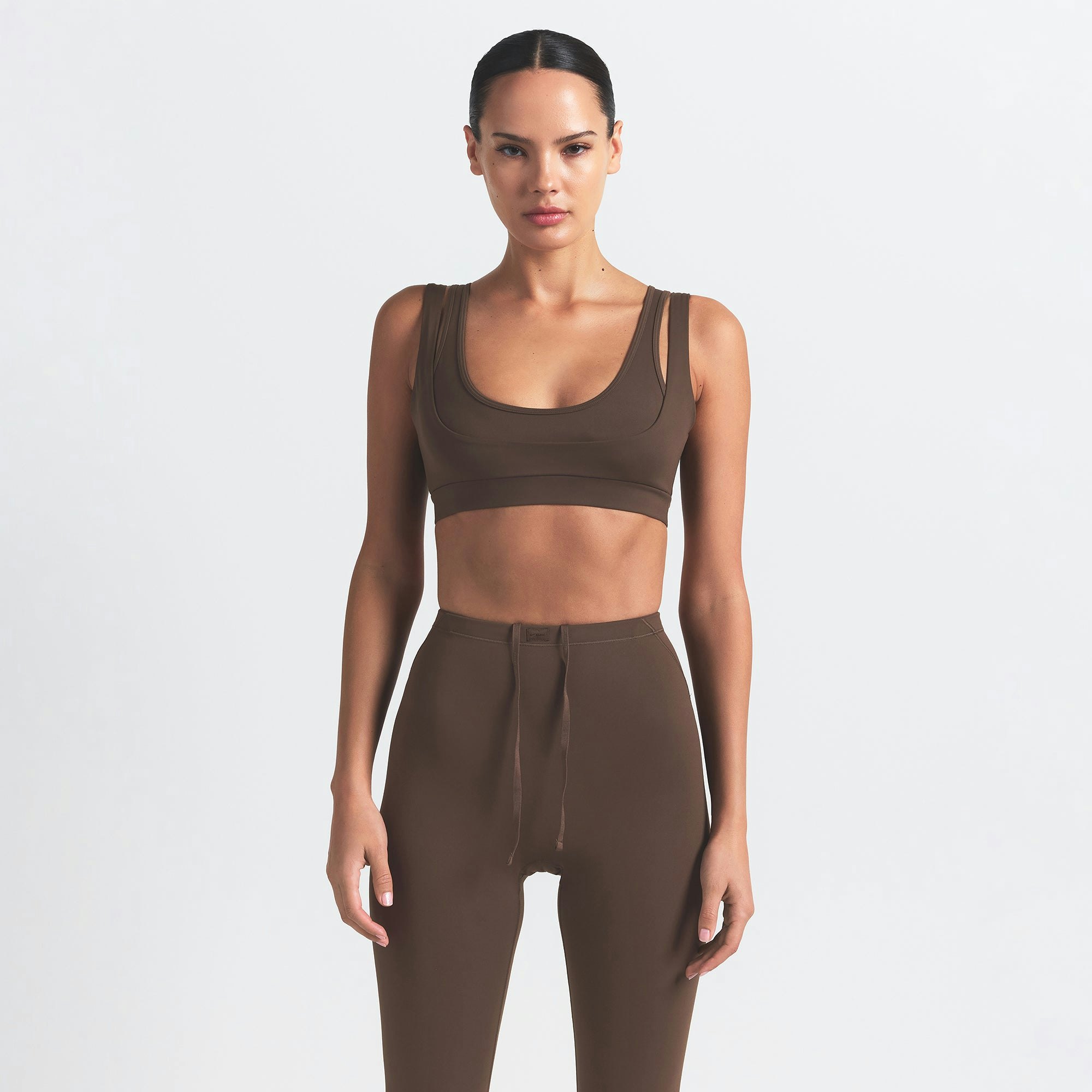 NikeSKIMS MATTE FOOTSIE GRIP LEGGING - DARK SEPIA - image 15