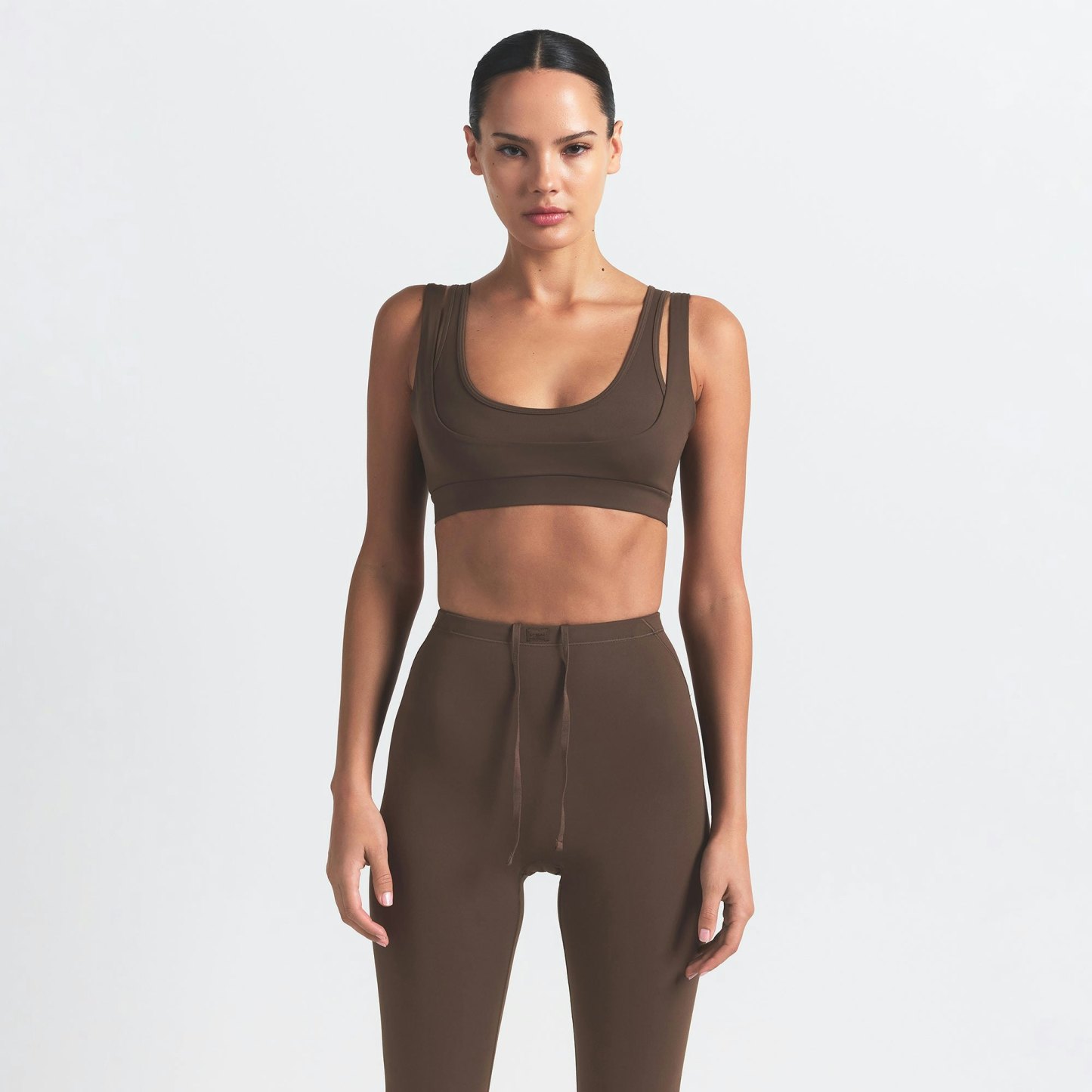 NikeSKIMS MATTE FOOTSIE GRIP LEGGING - DARK SEPIA - image 15