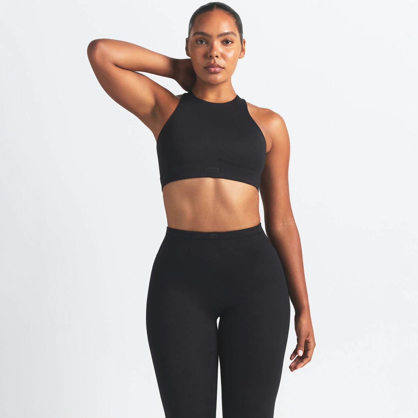 NikeSKIMS MATTE FOOTSIE GRIP LEGGING - OBSIDIAN - image 2