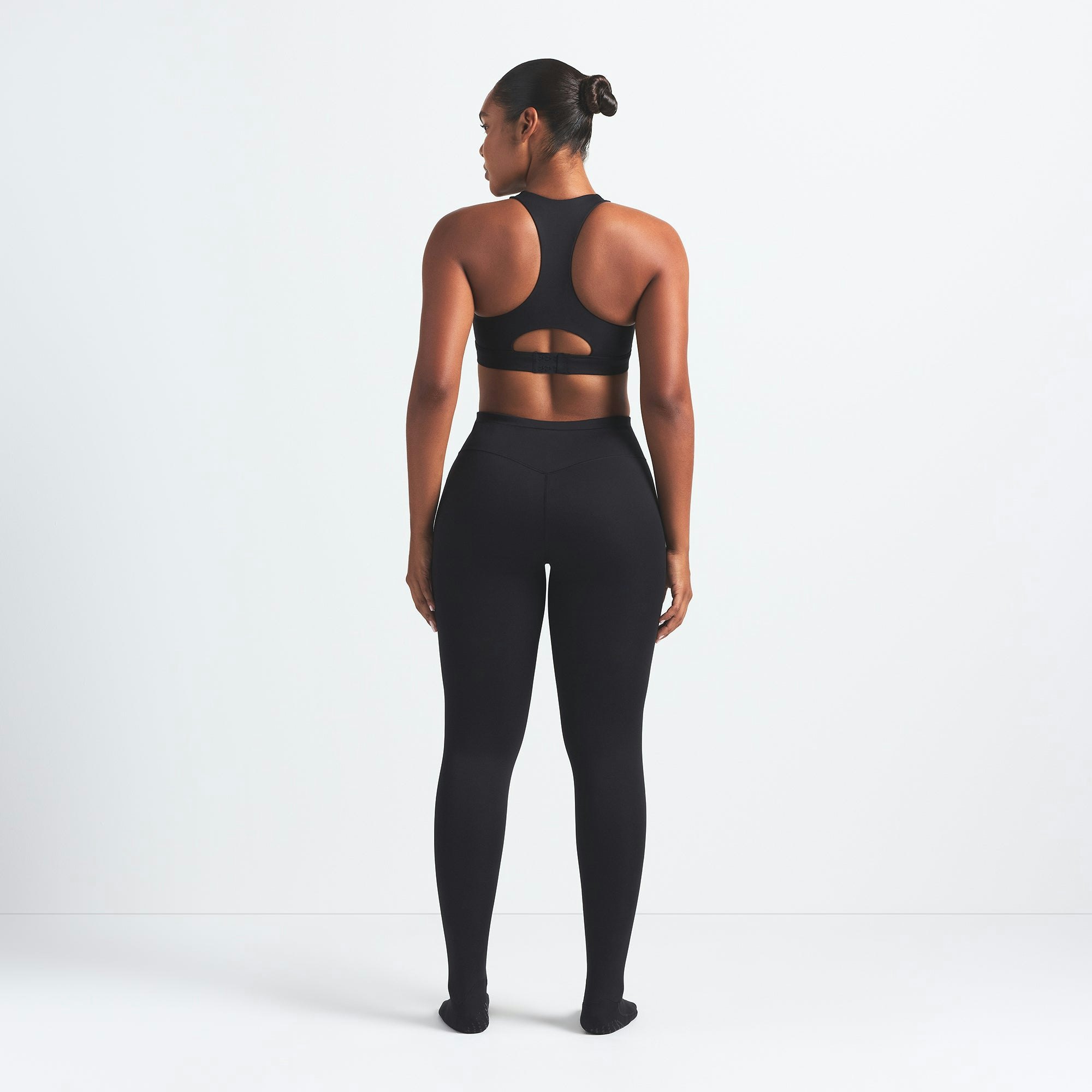 NikeSKIMS MATTE FOOTSIE GRIP LEGGING - OBSIDIAN - image 5