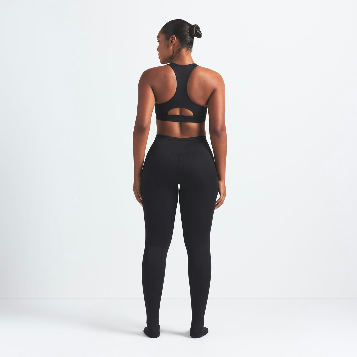 NikeSKIMS MATTE FOOTSIE GRIP LEGGING - OBSIDIAN - image 5