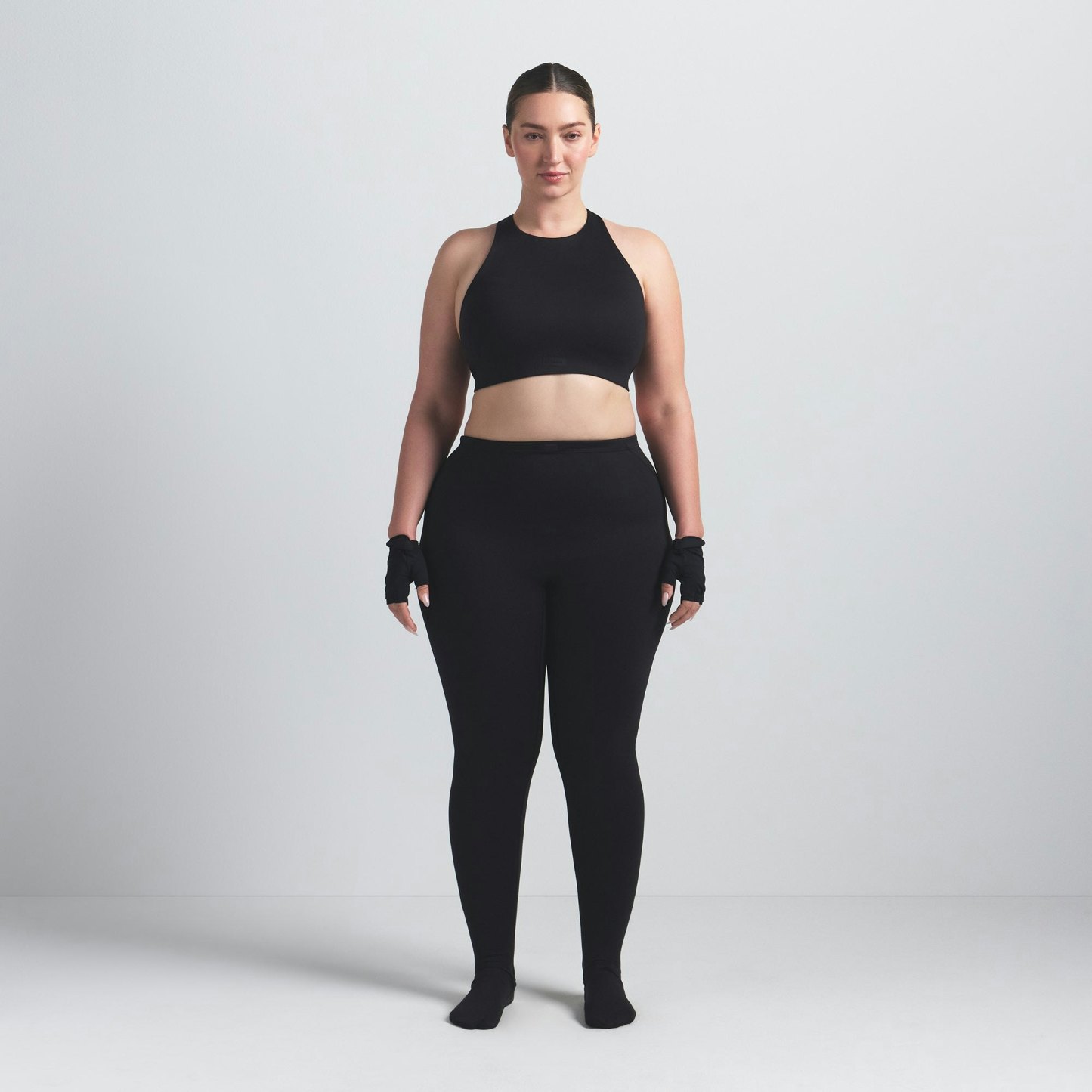 NikeSKIMS MATTE FOOTSIE GRIP LEGGING - OBSIDIAN - image 6