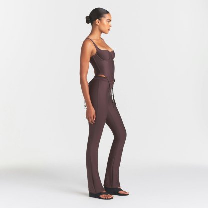 SKIMS BODY HIGH-WAISTED FLARE PANT - RAISIN - image 9