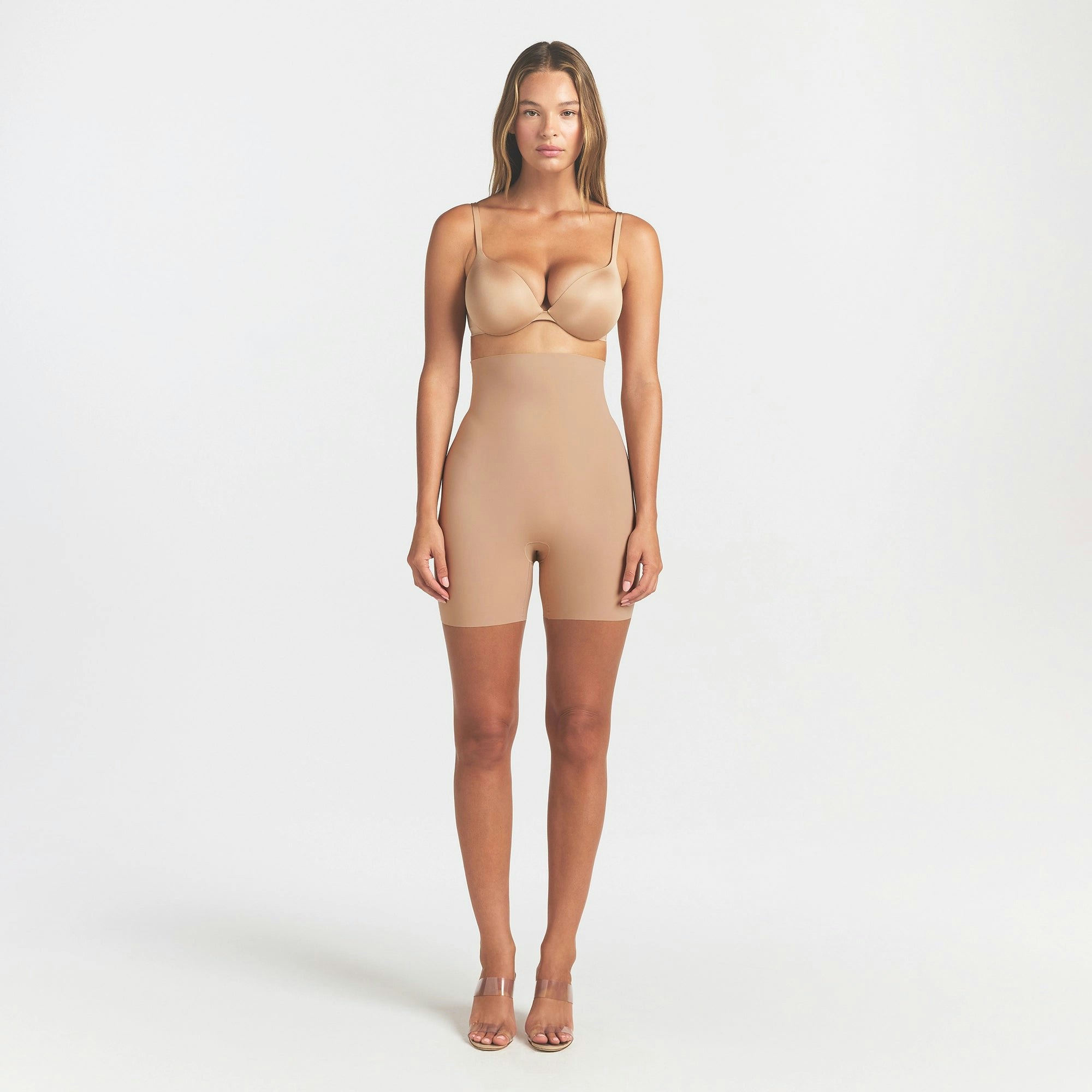 COOL SHAPEWEAR HIGH-WAISTED SHORT - CLAY
