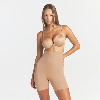 COOL SHAPEWEAR HIGH-WAISTED SHORT - CLAY