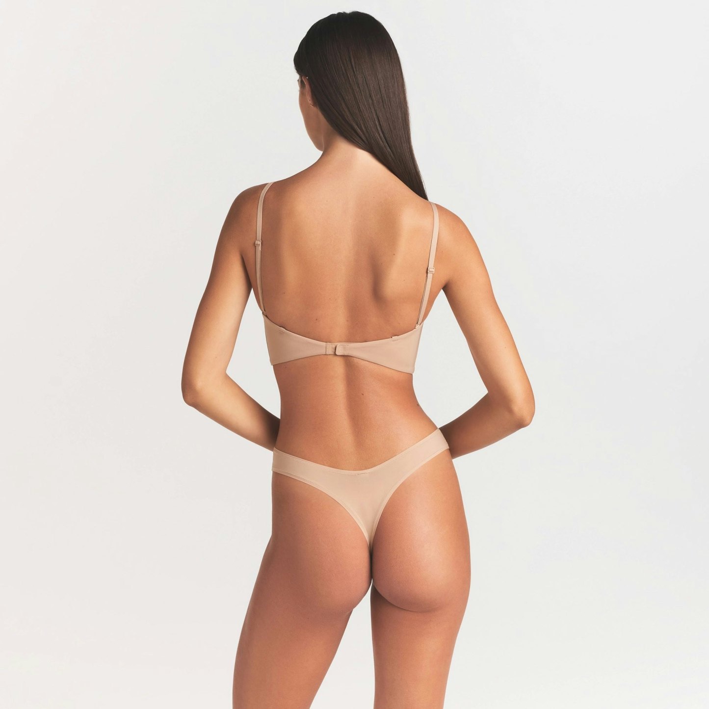 FITS EVERYBODY LOW BACK LONGLINE BRA - CLAY - image 5
