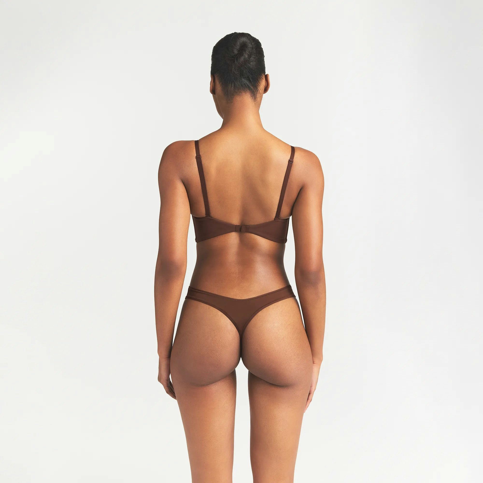 FITS EVERYBODY LOW BACK LONGLINE BRA - COCOA - image 22