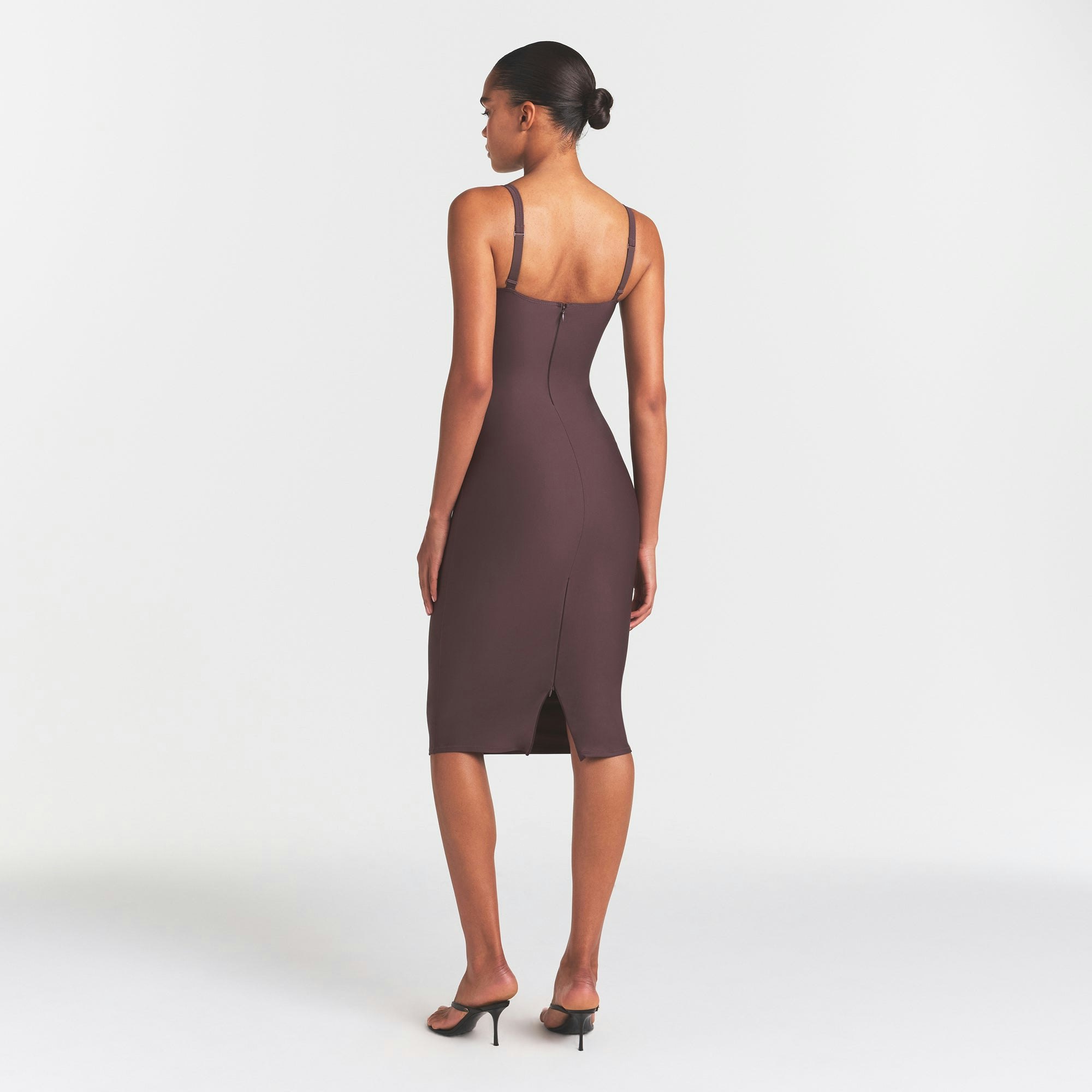 SKIMS BODY MIDI DRESS - RAISIN - image 9
