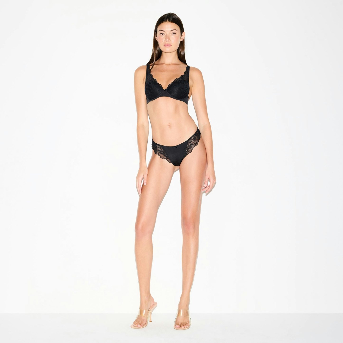 SKIMS LACE FULL COVERAGE BRA - ONYX - image 11