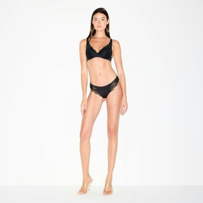 SKIMS LACE FULL COVERAGE BRA - ONYX - image 11