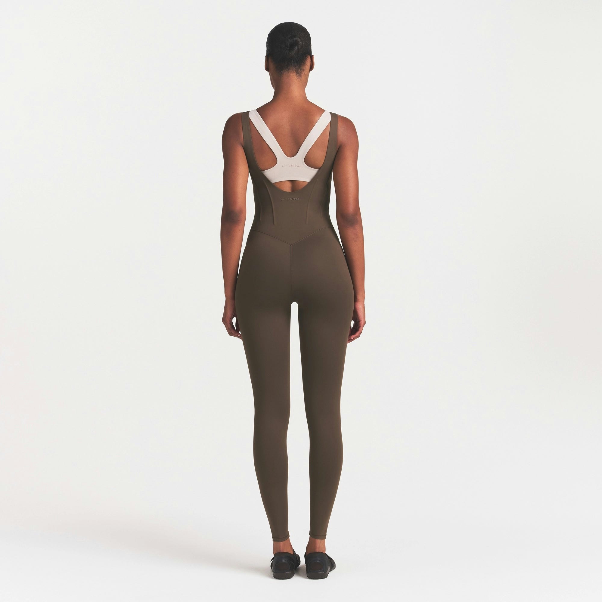 NikeSKIMS MATTE CORSET 29" ONE PIECE - DARK SEPIA - image 4