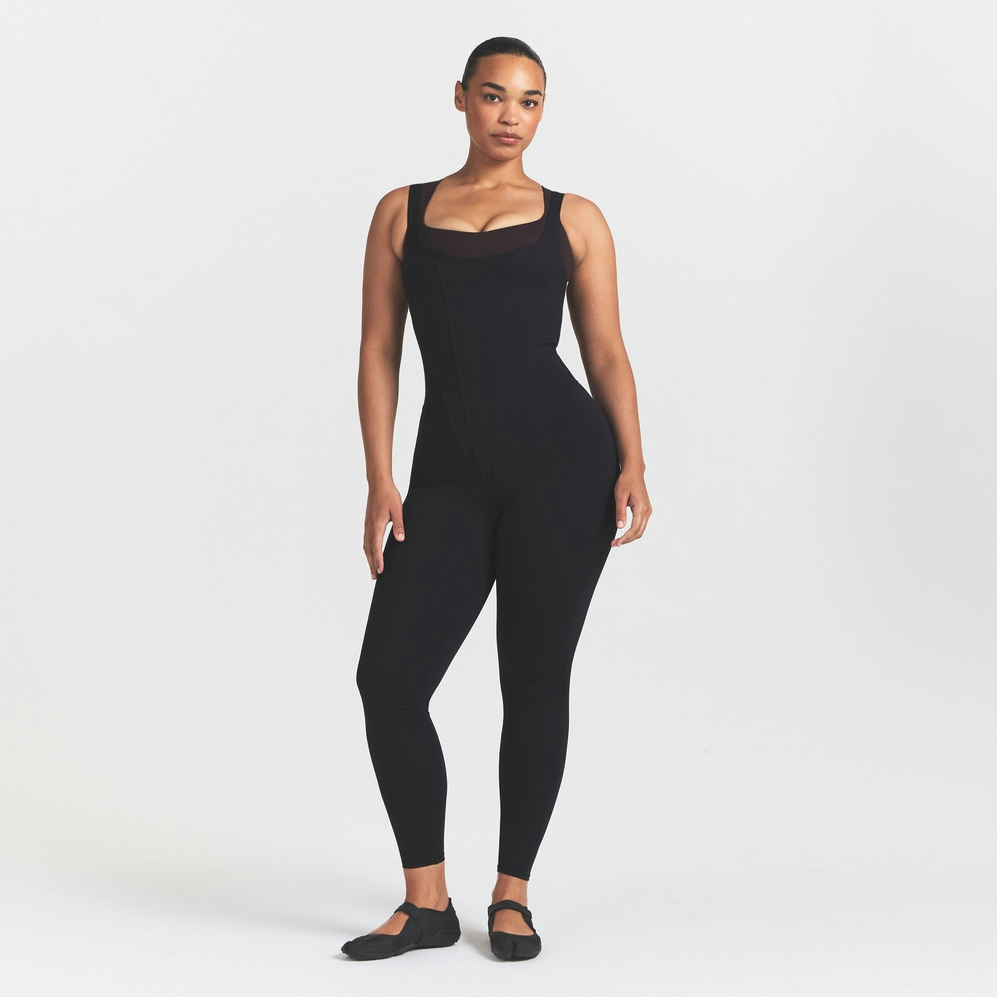 NikeSKIMS MATTE CORSET 29" ONE PIECE - OBSIDIAN - image 7