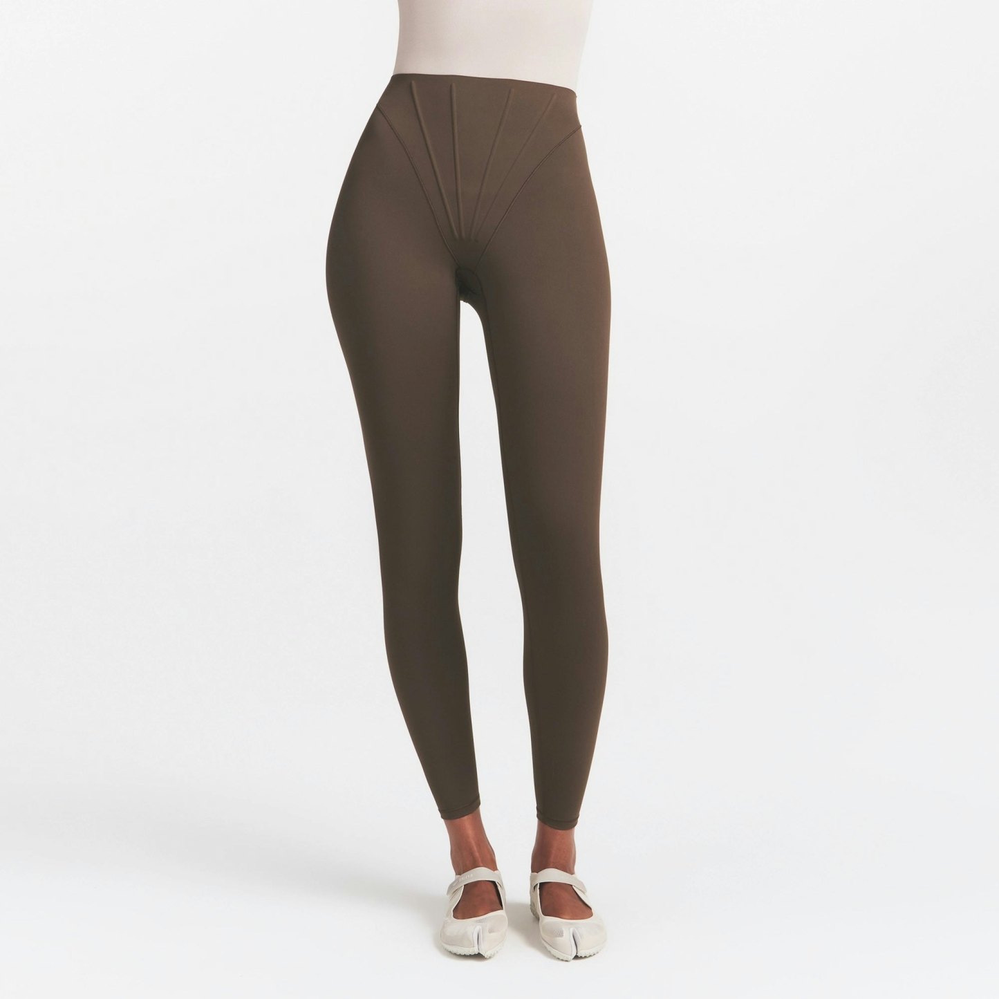 NikeSKIMS MATTE CORSET 26" LEGGING - DARK SEPIA - image 16