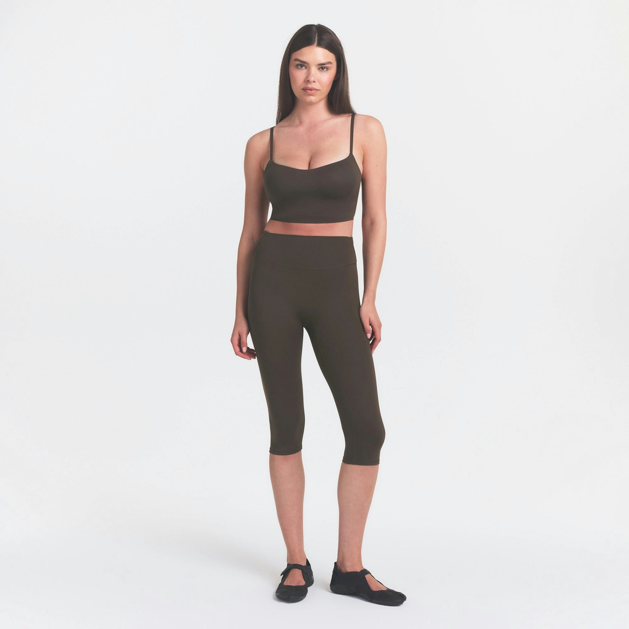 NikeSKIMS MATTE CROP 17" LEGGING - DARK SEPIA - image 15
