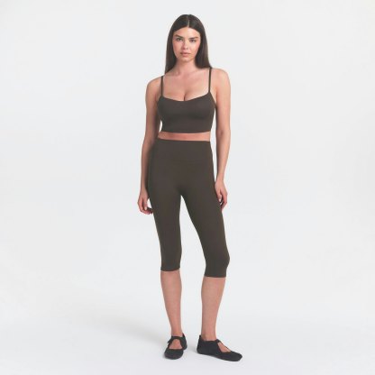 NikeSKIMS MATTE CROP 17" LEGGING - DARK SEPIA - image 15