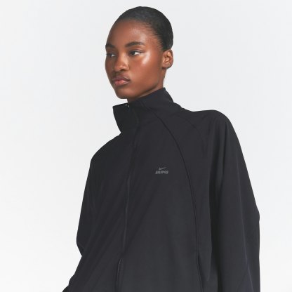 NikeSKIMS STRETCH NYLON OVERSIZED TRACK JACKET - OBSIDIAN - image 9