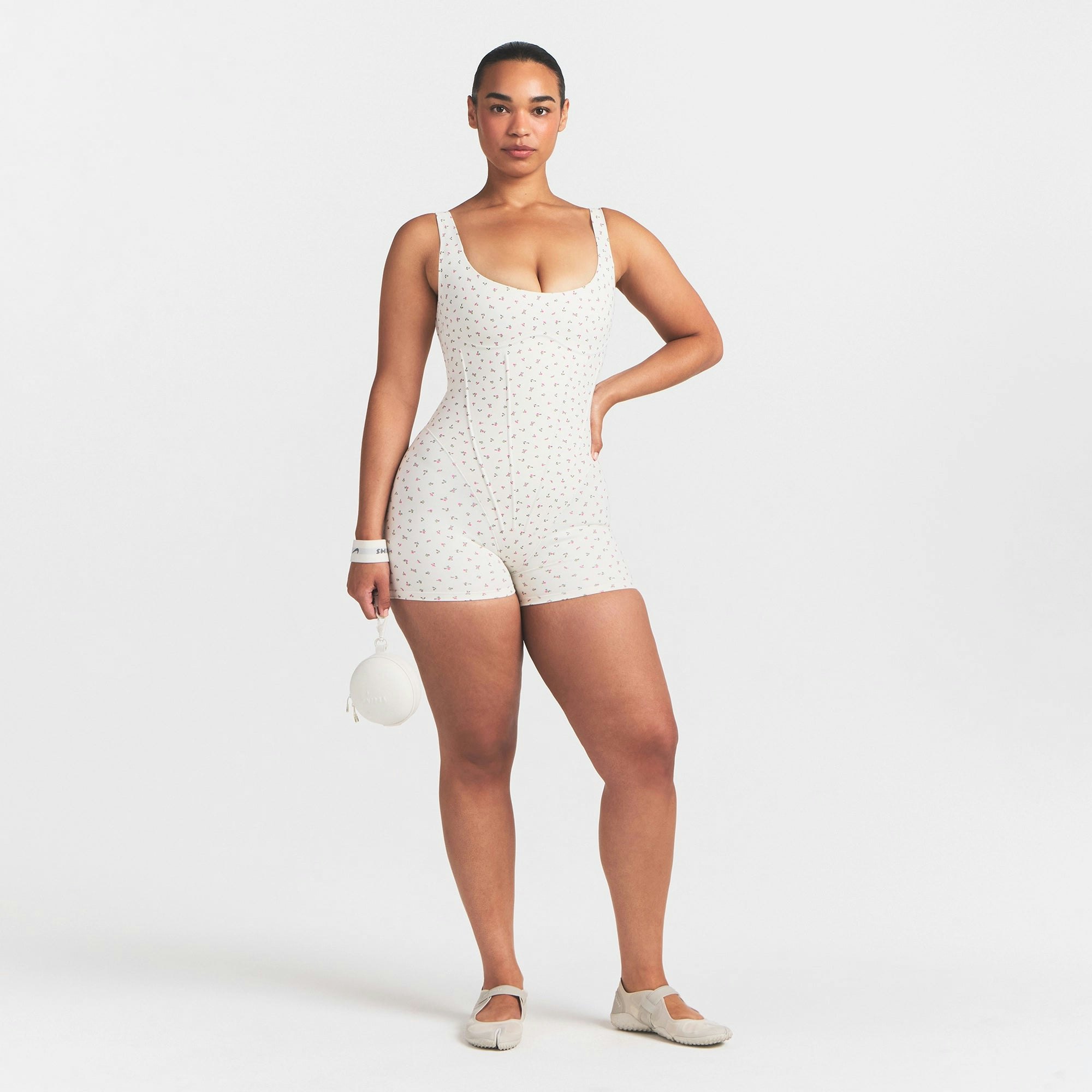 NikeSKIMS MATTE CORSET 2" ONE PIECE - DITSY FLORAL PRINT - image 14