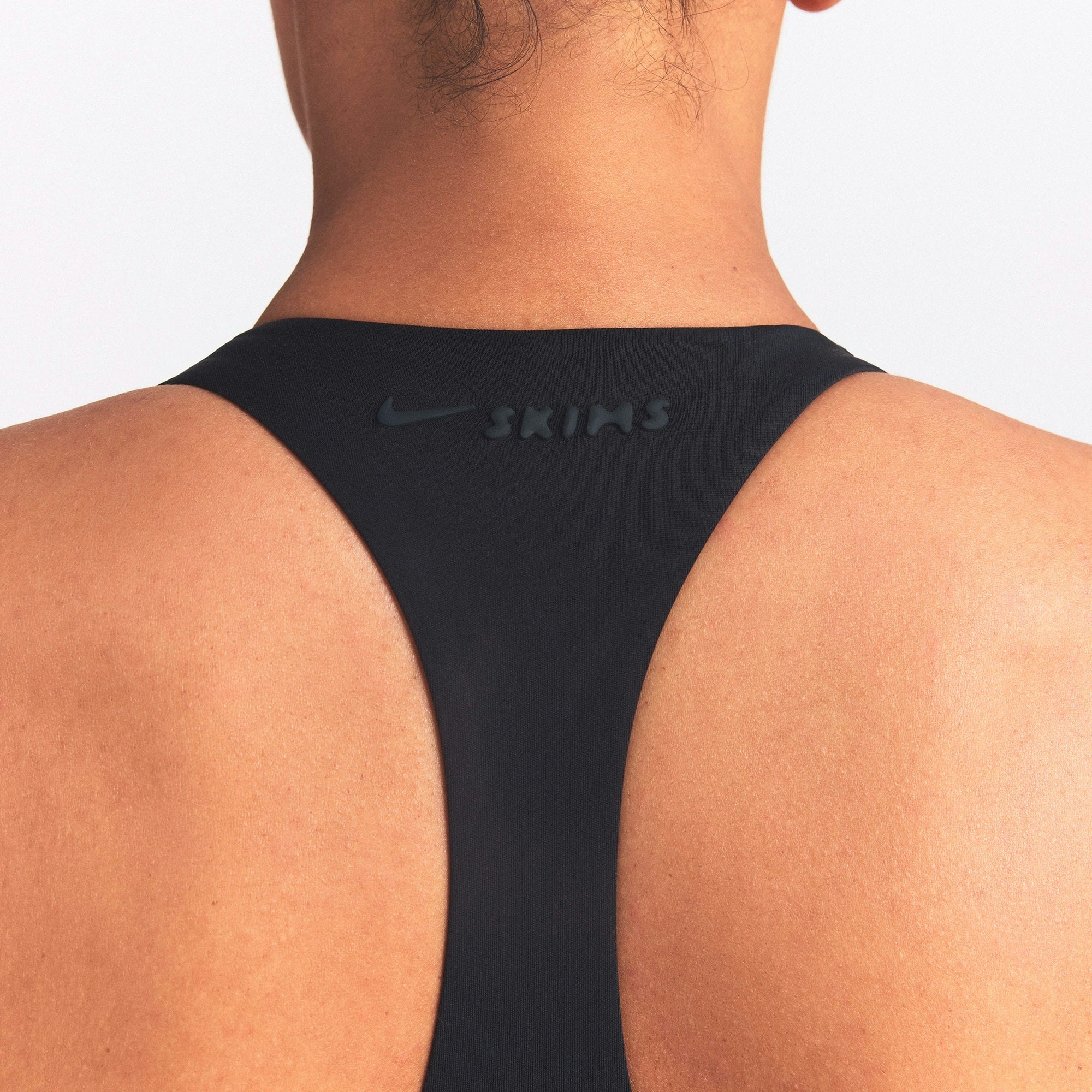 NikeSKIMS MATTE SHINE MIX RACERBACK 5" ONE PIECE - OBSIDIAN AND IGNEOUS - image 10