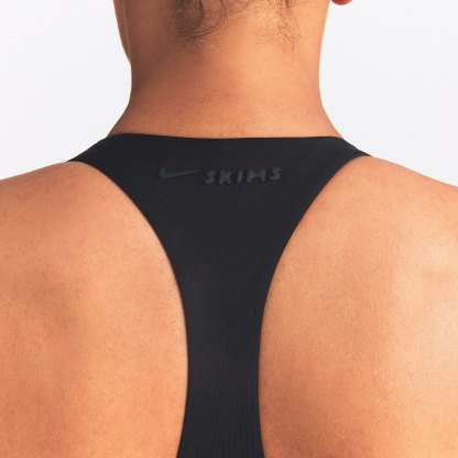 NikeSKIMS MATTE SHINE MIX RACERBACK 5" ONE PIECE - OBSIDIAN AND IGNEOUS - image 10