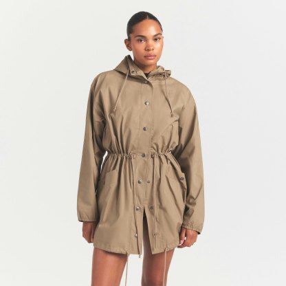 WOVEN COTTON OVERSIZED ANORAK - DESERT - image 10
