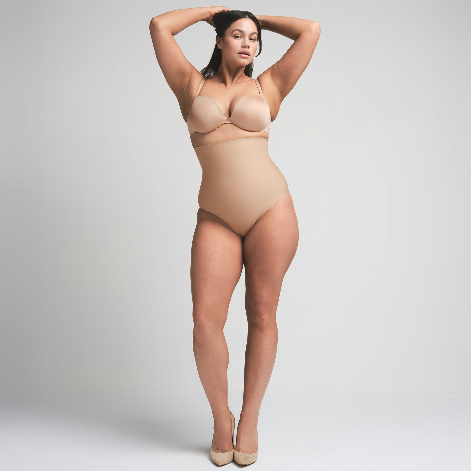 SKIMS BODY CORE SCULPT HIGH-WAISTED BRIEF - CLAY