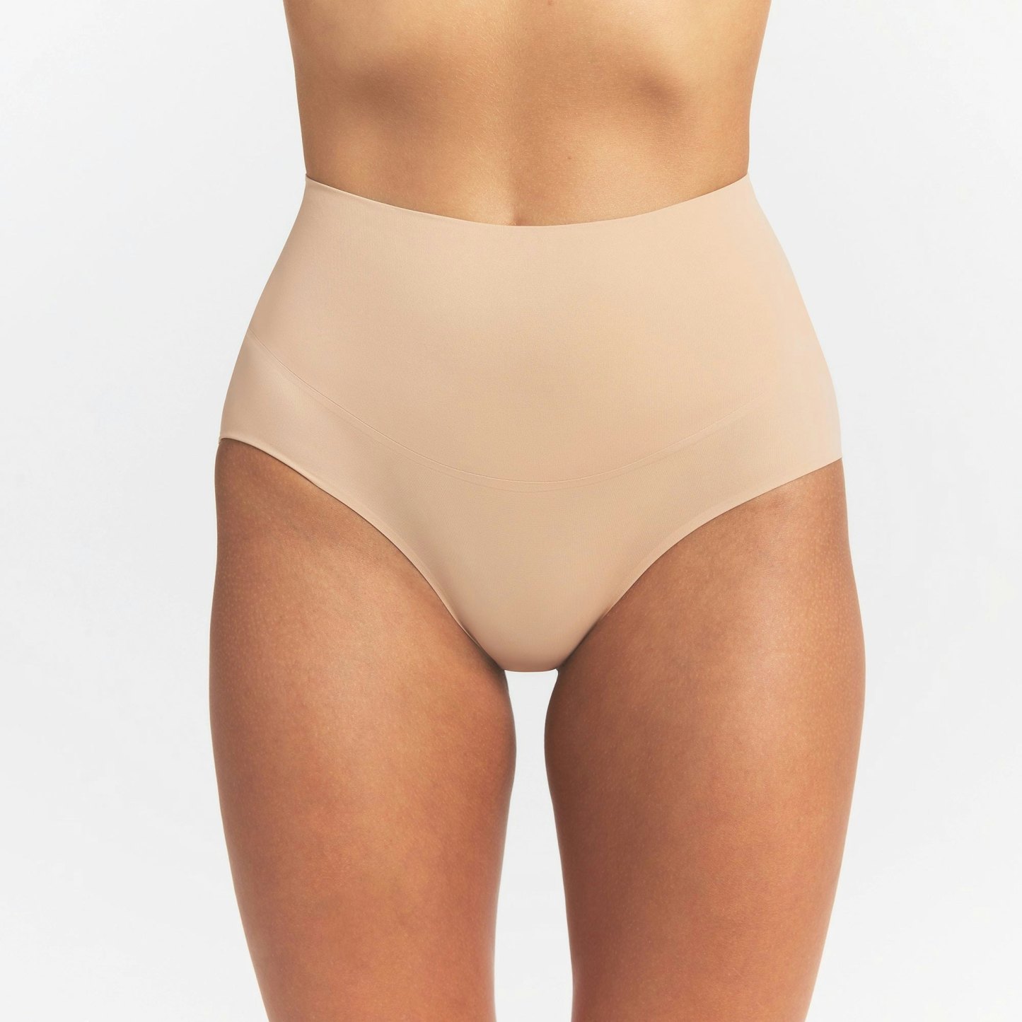 SMOOTHING INTIMATES HIGH-WAISTED BRIEF - CLAY