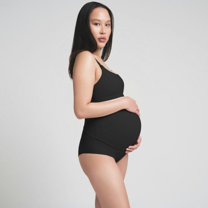 FITS EVERYBODY MATERNITY BANDED HIGH-WAISTED BRIEF - ONYX