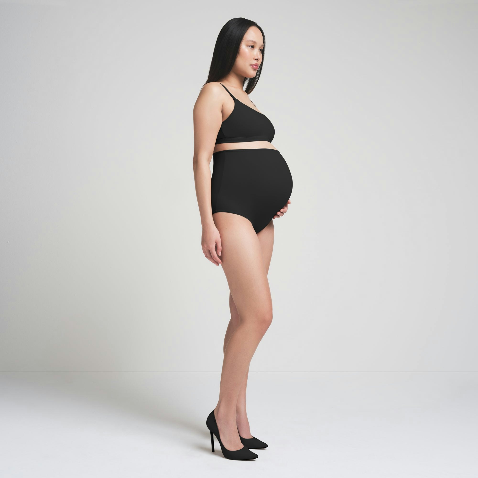 FITS EVERYBODY MATERNITY HIGH-WAISTED BRIEF - ONYX