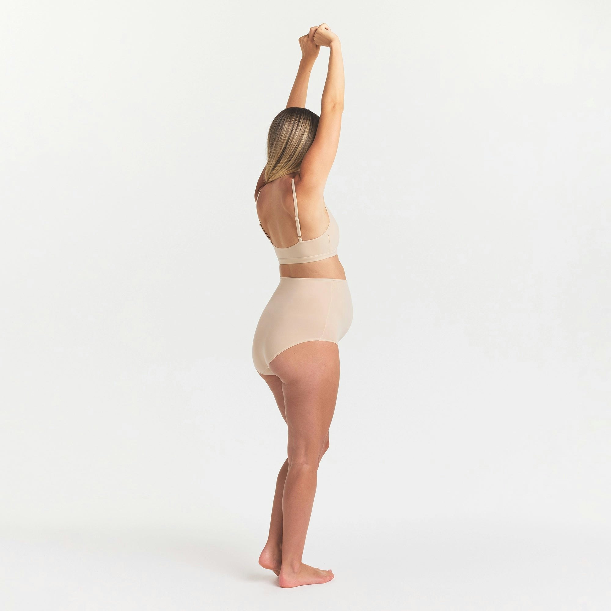 FITS EVERYBODY MATERNITY HIGH-WAISTED BRIEF - SAND
