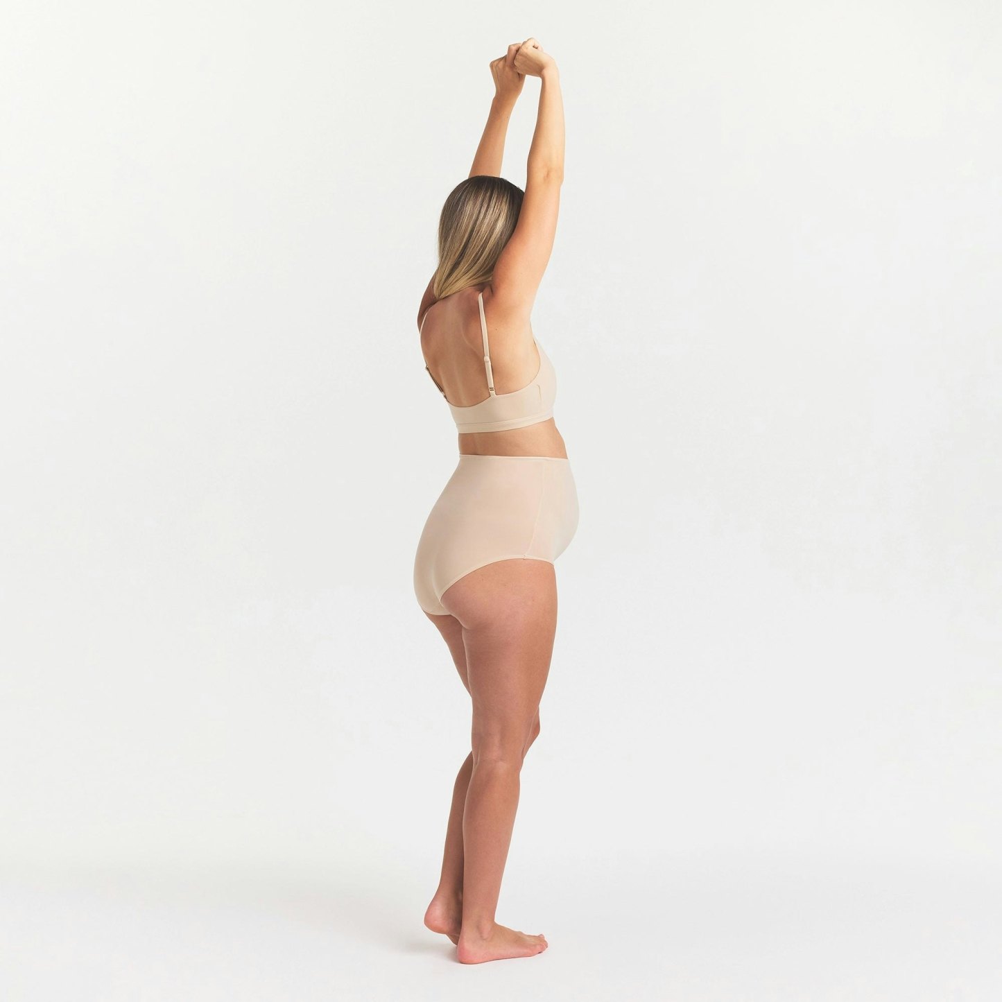 FITS EVERYBODY MATERNITY HIGH-WAISTED BRIEF - SAND