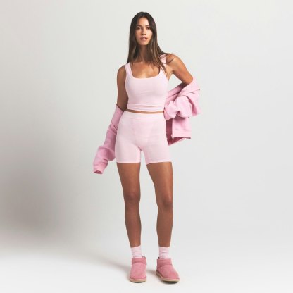 COTTON RIB BOXER - CHERRY BLOSSOM