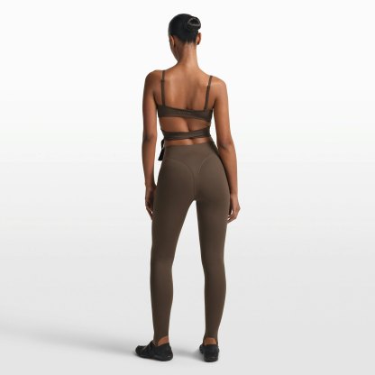 NikeSKIMS MATTE V-LINE STIRRUP LEGGING - DARK SEPIA - image 14