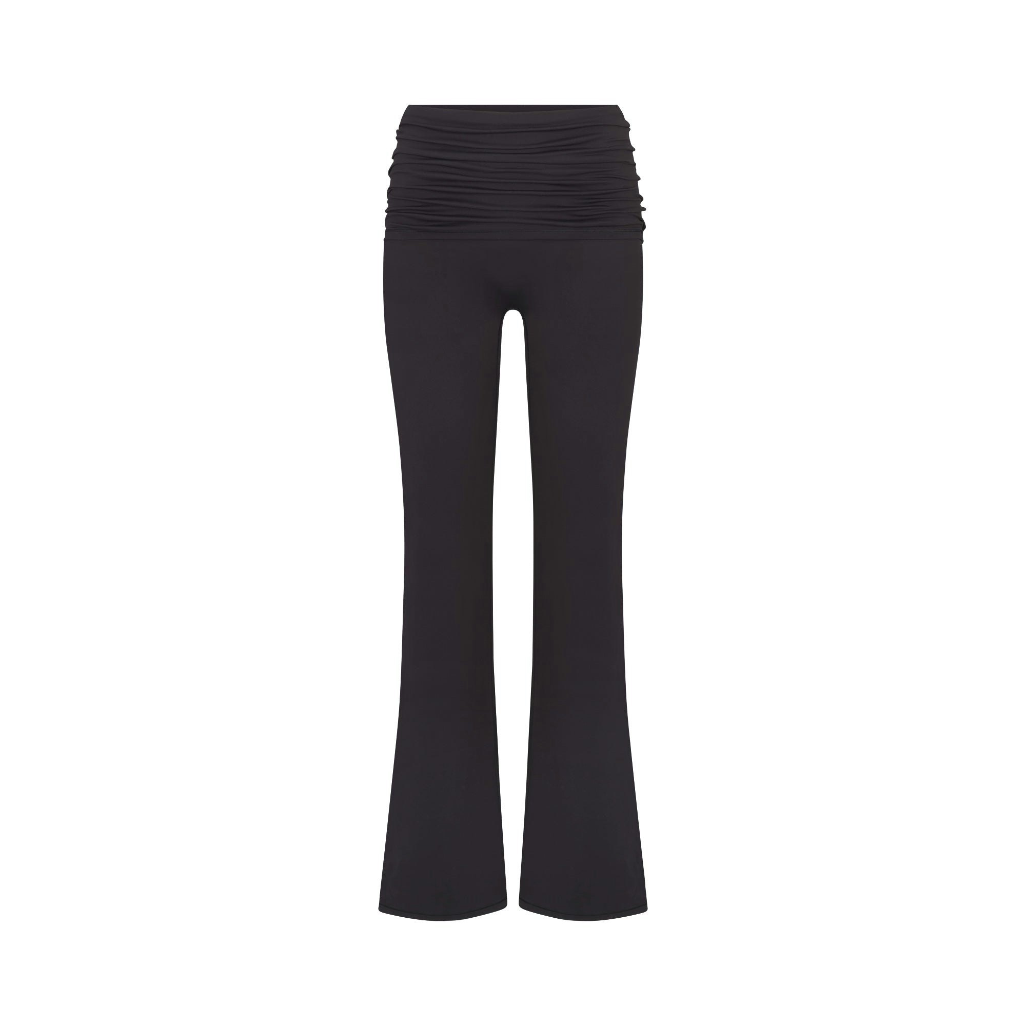 NikeSKIMS MATTE FOLDOVER SLIM FLARE LEGGING - OBSIDIAN - image 6