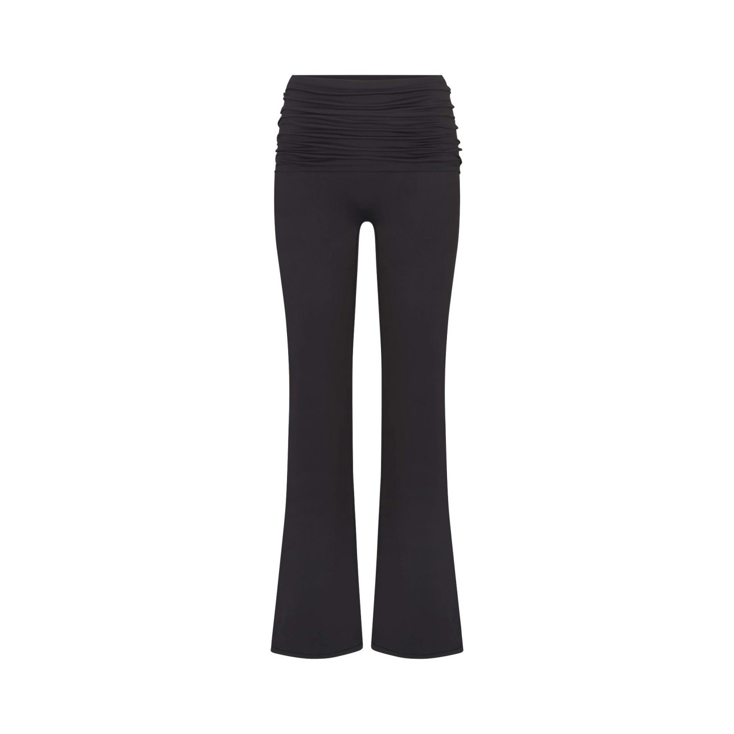 NikeSKIMS MATTE FOLDOVER SLIM FLARE LEGGING - OBSIDIAN - image 6