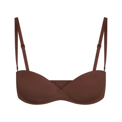 SKIMS ULTIMATE STRAPLESS PUSH-UP BRA - COCOA - image 32
